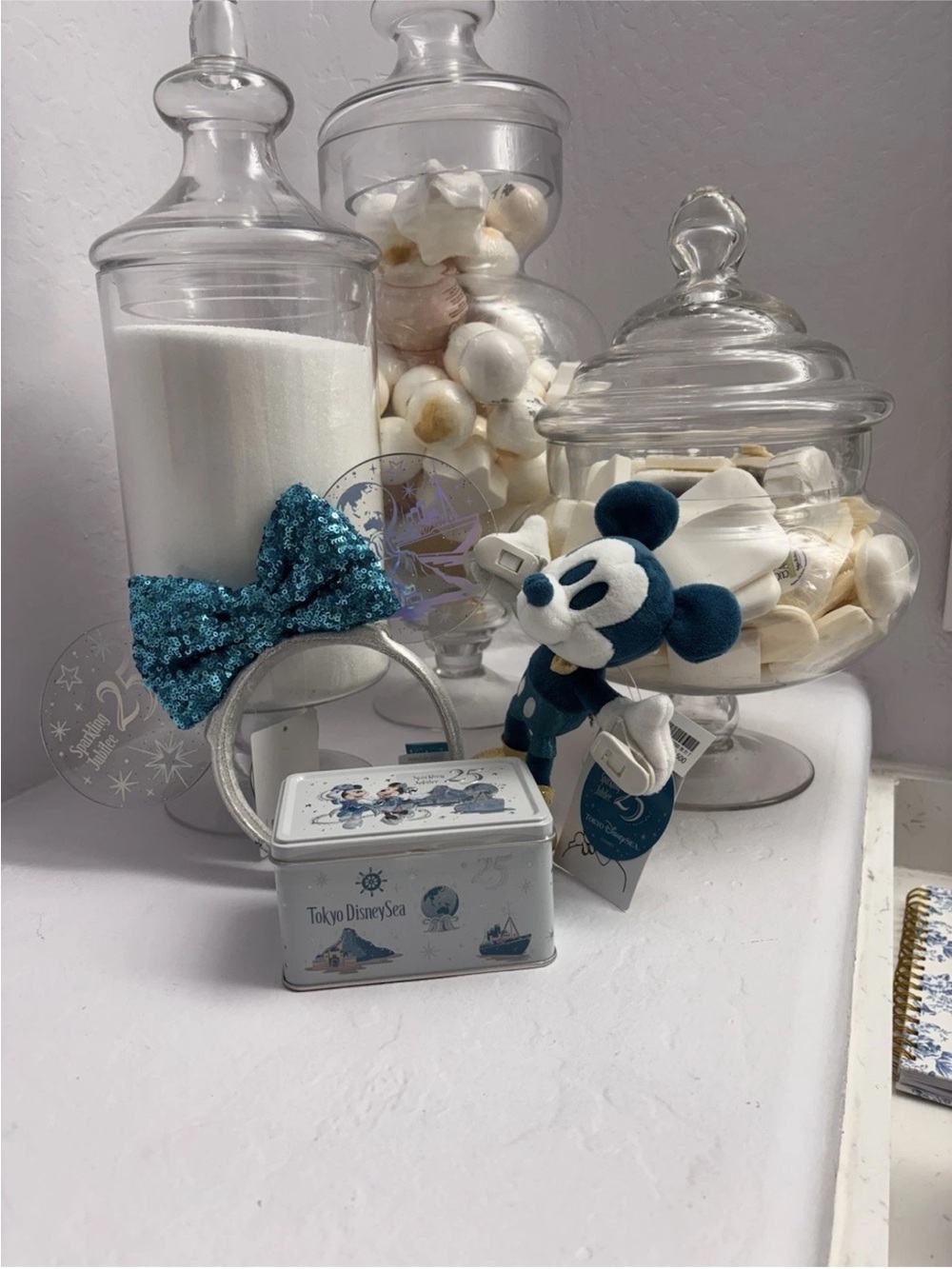 Tokyo Disney Sea 25th Anniversary Ears, Mickey Clip & Souvenir Box Set